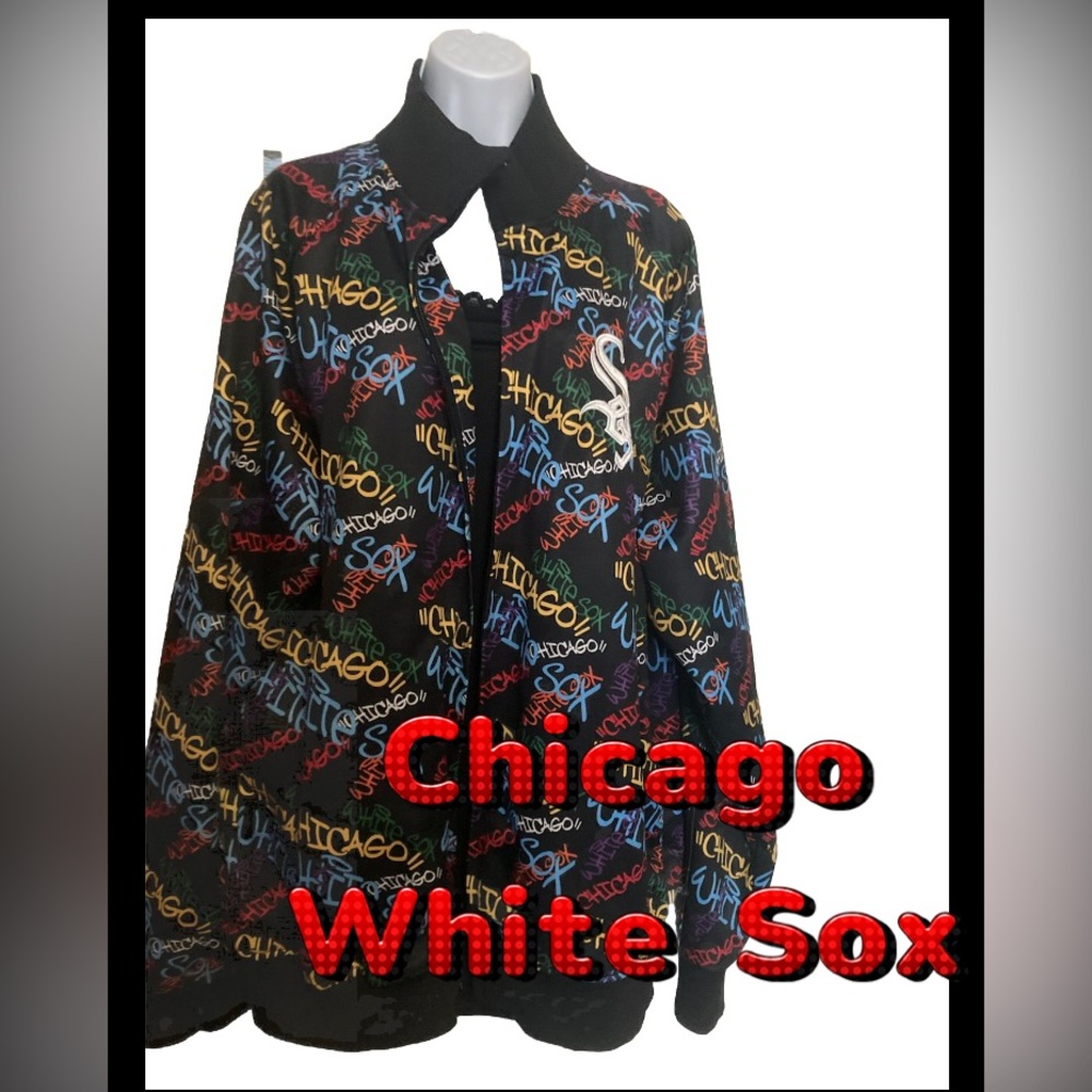 Chicago White Sox Vintage Unisex XL Graffiti Style Jacket